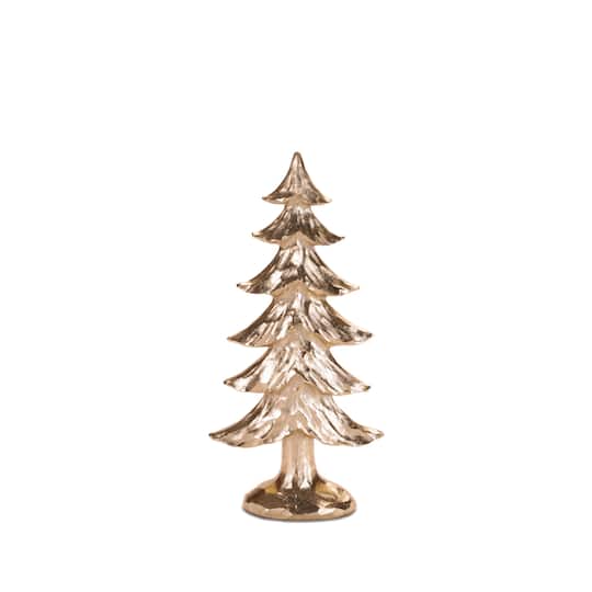 Melrose Gold Metallic Pine Tree Set